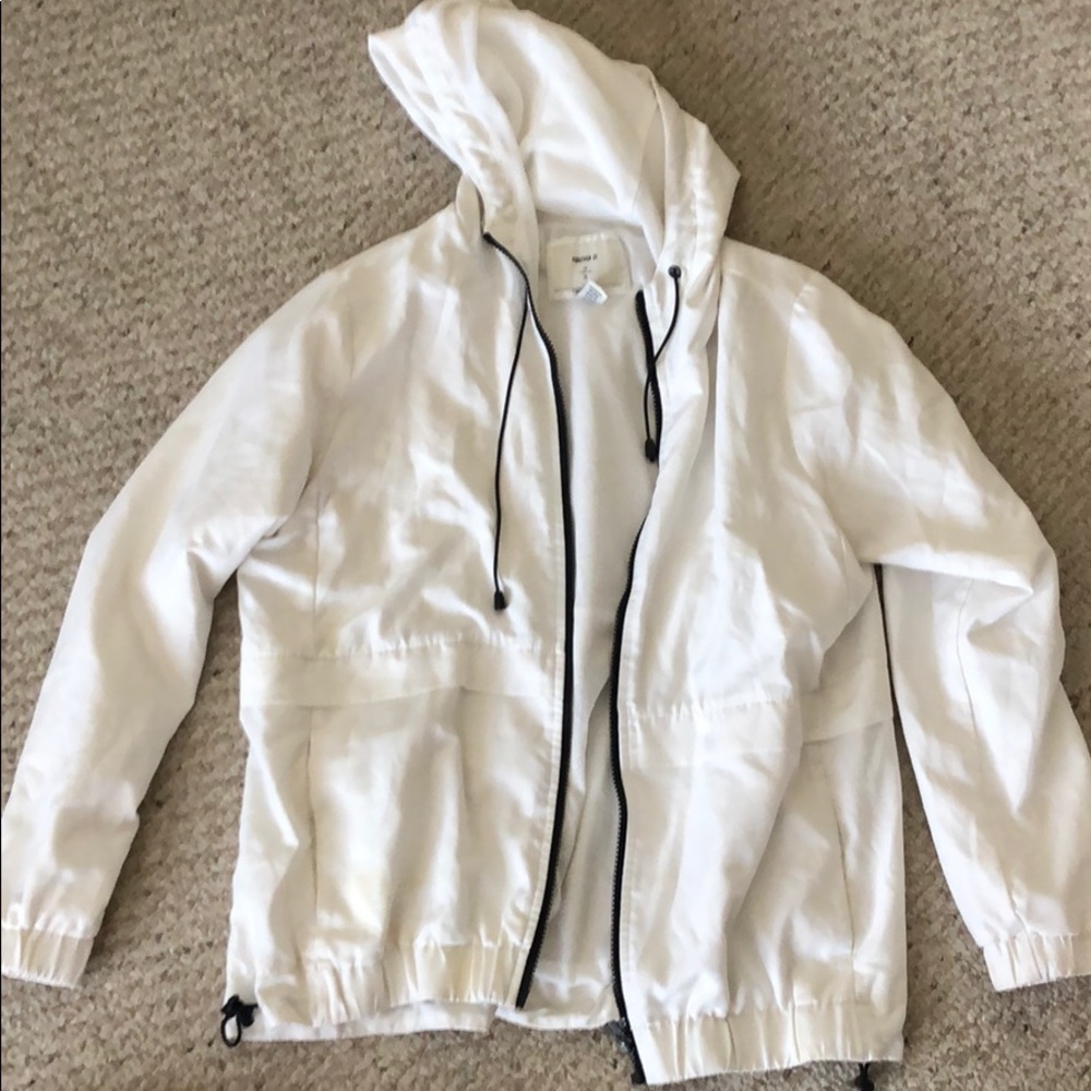Forever 21 white workout jacket